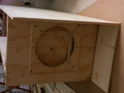 Holes cut using a jig saw.