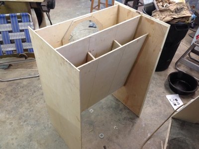 Baffle, inner panel assemblies with sides on.