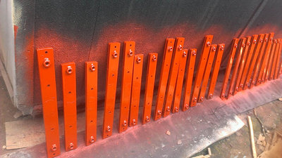 metal coated with anti-rust paint