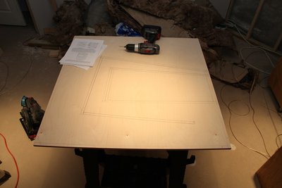 Layout on the board complete...
