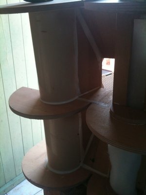 pvc pipes in place