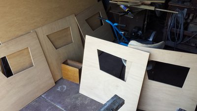 Access panels cut