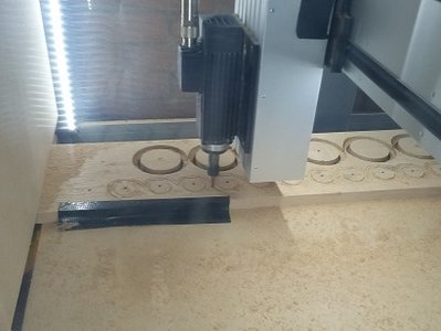 Machining real baffle