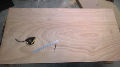 Marking out all the panels joins on one side
