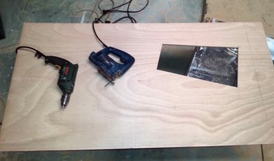 Cutting out the access cover