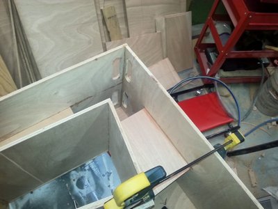 Back panel and brace installed