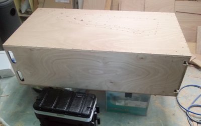 Second side glued and screwed